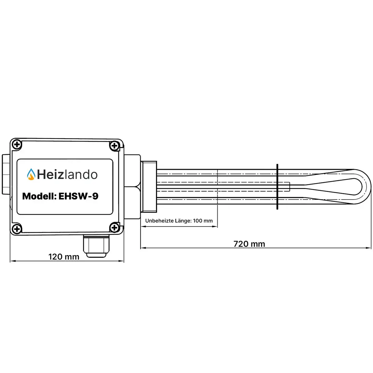 Heizlando Elektroheizstab 9 kW