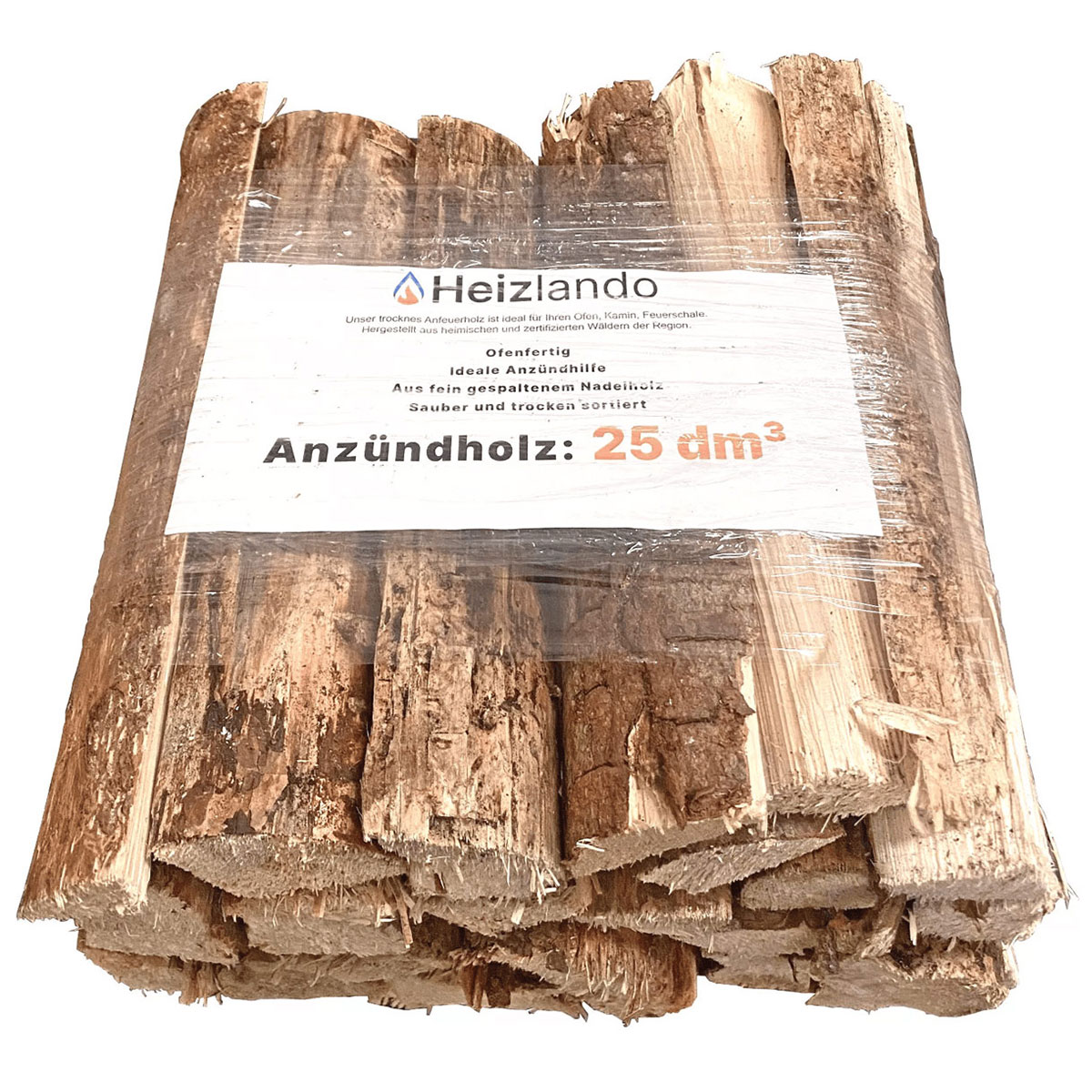 Anfeuerholz aus Kiefern- und Fichtenholz 25 dm³- leicht entzündlich und ofenfertig